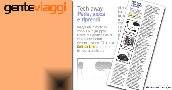 GENTE VIAGGI - novembre 2006 - Rassegna stampa a cura di GoandLink per Cellular Italia Spa