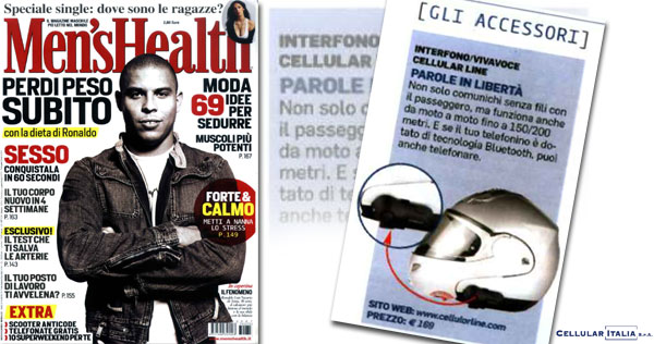 MEN'S HEALTH - maggio 2007 - Rassegna stampa a cura di GoandLink per Cellular Italia Spa