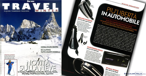 PANORAMA TRAVEL WINTER - novembre 2007 - Rassegna stampa a cura di GoandLink per Cellular Italia Spa