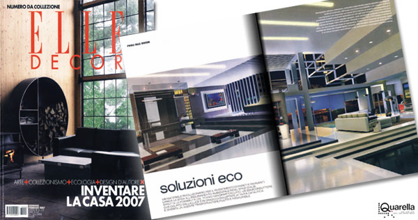 ELLE DECOR - gennaio 2007 - Rassegna stampa a cura di GoandLink per Gruppo Quarella Spa