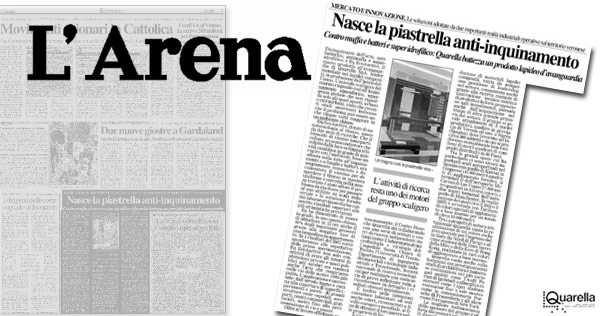 L'ARENA - 3 gennaio 2007 - Rassegna stampa a cura di GoandLink per Gruppo Quarella Spa