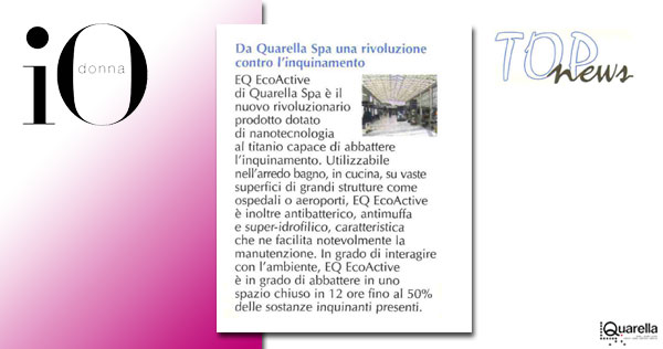IO DONNA (Corriere della Sera) - 13 gennaio 2007 - Rassegna stampa a cura di GoandLink per Gruppo Quarella Spa