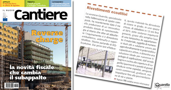 IL NUOVO CANTIERE - marzo 2007 - Rassegna stampa a cura di GoandLink per Gruppo Quarella Spa