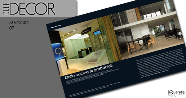 ELLE DECOR - maggio 2007 - Rassegna stampa a cura di GoandLink per Gruppo Quarella Spa