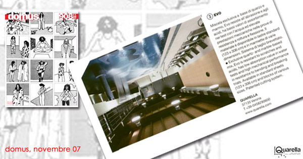 DOMUS - N.908 - novembre 2007 - Rassegna stampa a cura di GoandLink per Gruppo Quarella Spa